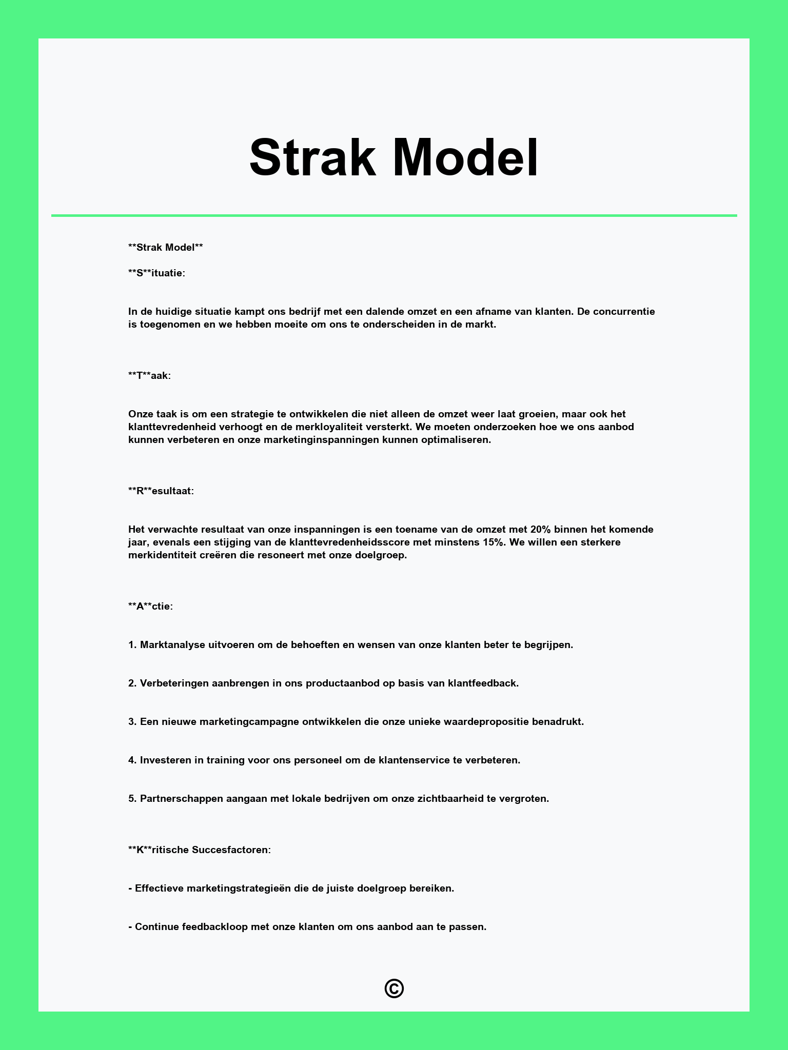 Strak Model